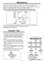 Page 25Maintenance 
Because the head and capstan assemblies are in contact with the tape, dirt and 
residue from the tape can easily adhere to these parts, causing distortion. These parts 
should be cleaned periodically in the manner described below. 
l Clean the head surface, pinch roller and capstan with a cotton swab. 
If these surfaces are extremely dirty, dampen the cotton swab with alcohol. 
Capstan Cotton swab 
l Do not bring magnetic or metal objects, such as a screwdriver, near the head 
assemblies, as...