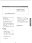 Page 29until the desired mode appears 
-~I 
[04] [NEXT] [SELkCT] [MEMORY] [END] 
&SC 
Allows DaylNight service to be selected manual- 
ly or automatically. 
In case of manual switching, refer to “Flexible 
Night Service” page 3-35. 
In case 
of automatic switching, set the “Starting 
Time (DaylNight Service)” page 2-11. 
The following features should be set. 
“Flexible Day Outward Dialing Assignment” 
page 2-13 
“Flexible Night Outward Dialing Assign- 
ment” page 2-14 
“Flexible Day Ringing Assignment”page 2-15...