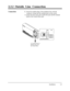 Page 362.3.2 Outside Line ConnectionConnection1.Insert the modular plugs of the telephone line cords (6-
conductor wiring) into the modular jacks on the system.
2. Connect the line cord to the outside line jack and the terminal
board or the Central Office jack.
$T1I-- -.l-u-Outside Line I
To Terminal Board or
Modular Jacks from
the Central Office
Installation2-9 