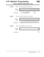 Page 3784.10 Optional ProgrammingSystem Additional Information (contd.)
990
Area 04There are 3 fields available in Area 4 as follows:
Area 05
Area 06
Displayexample1111111100000000
---m
L1 J. &J.1
Field number(reserved) (27)(unW$o(5)(24)
.
There are 16 fields available in Area 5 as follows:
(unused)
Display
example1111111111111111
-------------A--
.LIILIILIIII~IIIL
Field number(45)(44)(43)(42)(41)(40)(39)(38)(37)(36)(35)(34)(33)(32)(31)(30)
There is 1 field available in Area 6 as follows:
Display
example1
Field...