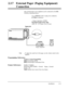 Page 462.3.7External Pager (Paging Equipment)
ConnectionOne external pager (user-supplied) can be connected to the 
KX-TD308 as illustrated below.
Use an 
E1A.I RC-6701 A plug (two-conductor,
z 2Smm in diameter).
l Output impedance: 600 
QMaximum length of the cable
AWG 18 
- 22: Under 10 m (33 feet)
Paging Equipment
Notel To adjust the sound level of the pager, use the volume control on the
amplifier.
Programming References
Section 4, System Programming
[804] External Pager BGM
[805] External Pager...