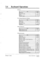 Page 14634 l Keyboard Operations 
RS232C 
Item 1 Value 
Baud Rate 
Word Bit Length 9600 
s 
8 
I Parity 1 None 1 
Stop Bit Length 1 
I 
Port Setting (Hardware Settings) 
I Item I Value 1 
Flash Time 600 
CPC Signal NONE 
Disconnect Time 
Dial Mode 
Silence Reduction 
2 
DTMF 
I Item I Value 1 
I Silence Reduction Level I low I 
Silence Reduction Time 5 
I 
Dialing Parameter 
Item I Value 
PBX Type T1232 
Inband Integration Enable 
Extension Length I 3 
Number of Digits to Access Outside Line I 1 
No-answer Time...