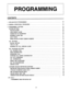 Page 26CONTENTS 
1. EXPLANATION OF PROGRAMMING ........................................................ 
2. GENERAL OPERATIONAL PROCEDURES ................................................... 
3. PROGRAMMING SETTINGS .............................................................. 
SYSTEM SETTINGS ..................................................................... 
HOLD-ON ALARM ..................................................................... 
LONG SPEECH ALARM...