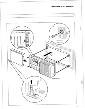 Page 7-I 
2. INSTALLATION OF KEY SERVICE UNIT 
Key service Unit  