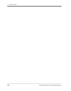 Page 1647.5 SPECIFICATIONS
164SYSTEM MAINTENANCE AND TROUBLESHOOTING 