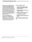 Page 60Learnhg call progress tones 
The tones used to identify the status of 
a call vary from one telephone system to 
another. These tones include dial tone, 
busy tone, and ring back tone. Some tele- 
phone systems also provide disconnect (or 
reorder) tone and do-not-disturb tone. For 
the voice messaging system to correctly 
handle calls, it must recognize how each of 
these tones sounds with your telephone 
system. The voice messaging system learns 
these tones when you use the learn call 
progress tones...