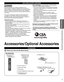 Page 77
Getting started
 Accessories/Optional Accessories
Accessories/Optional Accessories
Accessories
Check you have all the items shown.
 Accessories
Remote Control
Transmitter
 N2QAYB000571
Batteries for the
Remote Control
Transmitter (2)
 AA Battery
Owner’s Manual
 3D Eyewear (p. 22) N5ZZ00000223
Quick Start Guide
Child safety
Product Registration Card (U.S.A.)
 Pedestal (p. 9)
How to assemble (p. 9)
 N5HBZ0000055 K2KYYYY00150
CEA CHILD SAFETY NOTICES
WARNING
Flat panel displays are not always supported on...