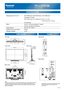 Page 72TC-L37DT30
37 LCD HDTV
  Dimensions (W x H x D)    34.5 (874 mm) x 22.5 (570 mm) x 10.3 (260 mm)
      (Including TV stand)
       34.5 (874 mm) x 21.2 (536 mm) x 0.8 (1.3, 2.9)
               (19 mm (33 mm, 72 mm))     
(TV Set only)
  Mass        34.2 lb. (15.5 kg) (Including TV stand)
            27.6 lb. (12.5 kg) (TV Set only) 
  Power Source      AC 110-127 V, 60 Hz 
  Rated Power Consumption    129 W
   Standby condition      0.2 W
SPECIFICATIONS
DIMENSIONS JACKS
Top View
Front View
Back View...