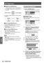 Page 58[PICTURE] menu
58 - ENGLISH
Settings
 
■ [RGB/YCBCR], [RGB/YPBPR]
Set this to [AUTO] under normal conditions. If images are 
not displayed correctly when this is set to [AUTO], set 
either [RGB] or [YC
BCR], [YPBPR] in accordance with the 
input signal.
Switch settingsSwitch settings
The settings change as follows each time the button
is pressed.
[AUTO][RGB]
[YPBPR][YCBCR]
 
● When using COMPUTER input
 
z When using 480i, 480p, 576i, 576p, or VGA60 input:
Select from [AUTO], [RGB], [YCBCR].
 
z When...