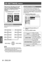 Page 64[3D SETTINGS] menu
64 - ENGLISH
Settings
[3D SETTINGS] menu
Either press the  button on the remote 
control or select [3D SETTINGS] from the 
main menu in “Navigating through the menu” 
(
 page 37) and select the item from a 
submenu.
 
z After selecting an item, adjust the screen position 
using the ▲▼◄ ► buttons.
Remote contro
lProjector controls\
[SCREEN SIZE]
When viewing 3D video, set the screen size for 
projection.
[102 cm (40 inches)][152 cm (60 inches)]
[508 cm (200 inches)]
[203 cm (80...