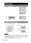 Page 120120 – ENGLISH
Dimensions
  Outside dimensions
  Installation dimensions diagram
Attention
Leave a clearance of at least 50 cm (19.7˝) so that the ventilation opening on the rear panel will not be blocked.
Set up the projector so that air can flow freely around the rear of the projector without staying still. In addition, 
leave a space of 30 cm (11.8˝) or more at the sides so that the hot air coming out from the air outlet vents does 
not get drawn in through the air intake vents.
When the projector is...