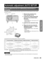 Page 39ENGLISH – 39
Basic Operation
For example:   When the image is out of focus in the upper portion of the screen (V up):
  Turn the adjustment screws b and c little by little counterclockwise while checking evenness of 
focusing in the upper and lower portions.
How to adjust the lens for addressing unevenness of 
focusing
If the image is out of focus in any portion of the screen, adjust the lens by turning the adjustment screws to obtain 
evenness of focusing.
The instructions within parentheses apply to...