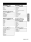 Page 47ENGLISH – 47
Basic Operation
POSITION (pp. 56-59)
ADVANCED MENU (
pp. 60-65)
DISPLAY LANGUAGE (
p. 66)
OPTION1 (
pp. 67-74)
■
■
■
■
SUB MENU item
SHIFT
ASPECT
ZOOM
CLOCK PHASE
KEYSTONE
SUB MENU item
SHIFT
ASPECT
ZOOM
CLOCK PHASE
KEYSTONE
SUB MENU item
DIGITAL CINEMA REALITY
BLANKING
INPUT RESOLUTION
CLAMP POSITION
EDGE BLENDING
FRAME DELAY
RASTER POSITION
SUB MENU item
DIGITAL CINEMA REALITY
BLANKING
INPUT RESOLUTION
CLAMP POSITION
EDGE BLENDING
FRAME DELAY
RASTER POSITION
SUB MENU item
ENGLISH
DEUTSCH...