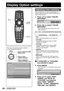 Page 7070 – ENGLISH
Display Option settings
 
Adjusting color matching
When multiple sets are used simultaneously, this 
projector allows the user to correct the difference of 
colors among the sets.
Press ▲▼ to select “COLOR  1. 
MATCHING”.
DISPLAY OPTION
COLOR MATCHING
LARGE SCREEN CORRECTIONOFF
OFF
Press ◄► to switch “COLOR  2. 
MATCHING”.
The setting will change as follows each time  • 
◄► is pressed.
OFF3COLORS
MEASURED
7COLORS
709MODE
OFF: • 
Color matching adjustment is not carried out.
3COLORS: • 
It is...