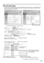 Page 4949
E-mail setup page
With this projector, if a problem occurs or if the lamp usage time reaches a set value, an e-mail message can be
sent to one or more preset e-mail addresses (maximum two addresses). Click [Projector Control], then [E-mail
set up] to display the E-mail setup page.
Button to update settings
Minimum sending interval field 
(applies only to temperature warnings)E-mail Enable/Disable toggling SMTP server field
Set temperature selection Memo field
(alphanumeric characters) Sender field...