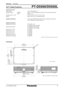 Page 3
3
PT-D5500/D5500LDLP™-Based Projectors S P E C     F I L E
Remote Control Unit
Power supply:  3 V DC (AAA battery x 2)
Operation range*:  Wireless:  Approx. 7 m when operated from directly in front of the signal receptorWired:  Approx. 15 m
Dimensions (W x H x D):  45 x145 x 23 mm (1-3/4 ˝ x 5-11/16 ˝ x 7/8 ˝)
Weight:  Approx. 95 g (3.4 oz.) (including batteries)
Supplied Accessories Power cord, Wireless/wired remote control unit, Remote control cable 
(15 m), Batteries for remote control (x 2)
Optional...