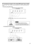 Page 3131
An interface (D-SUB BNC) is necessary to connect the projector with a PC using an analog RGB signal input
module.
1. Connecting analog RGB signals
PC
R/PRG/Y B/PBH/H·VV
D-
SUB     BNC
RGB signal input module (optional)
ET-MD95RGB
RGB Module
ET-MD95RGB
H/ H.
V
RGB V
• The module does not support the three value
synchronizing input to the H/H•V and V terminals.
• Do not supply synchronizing input signals to H/H•V and V
terminals when supplying SYNC ON GREEN signals.
Attention
(Please purchase...