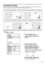 Page 7171
A: Floor mount front projection (Front – Floor mount)
D: Ceiling mount rear projection (Rear – Ceiling mount) C: Floor mount rear projection (Rear – Floor mount)B: Ceiling mount front projection (Front – Ceiling mount)
Select the setting by displaying the on-screen indications using buttons of the remote control or the control panel on
the main unit.
Procedure of setting
OPTION
  ID 2
  SETTING FRONT-F
  LAMP1 RUNTIME 57h
  LAMP2 RUNTIME 60h
  LAMP SELECT DUAL
  LAMP POWER HIGH
  LAMP COOLING TIME...