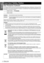 Page 2Important 
Information
2 - ENGLISH
Important Safety Notice
Dear Panasonic Customer:
This instruction booklet provides all the necessary operating information that you might require. We hope it will help 
you to get the most out of your new product, and that you will be pleased with your Panasonic LCD projector. The 
serial number of your product may be found on its bottom. You should note it in the space provided below and retain 
this booklet in case service is required.
Model number:PT-AE3000E
Serial...