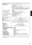 Page 103103
ENGLISH
Interface ports
RGB2 input terminal
Video input/output terminal
S-video input terminal
Serial input/output terminal
Remote1 input/output terminal
Remote2 terminal
1 set of high-density, D-sub 15p (female)
[For YP
BPRinput]
Y: 1.0 V [p-p] synchronization signal included, P
BPR: 0.7 V[p-p] 75 Ω
[For RGB input] 
0.7 V[p-p] 75 ΩFor G-SYNC: 1.0 V[p-p] 75 Ω
HD/SYNC: TTL, high-impedance, positive/negative polarity automatically adjusted
VD: TTL, high-impedance, positive/negative polarity...