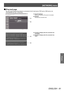 Page 81[NETWORK] menu 
ENGLISH - 81
Settings
 
■ [Ping test] page
You can check whether the network is connected to the E-mail server, POP server, DNS server, etc. 
Click [Detailed set up] 
  [Ping test]. 
(1)
(2)
(3)
(4) (1) [Input IP address]
Enter the IP address of the server to be tested. 
(2) [Submit] Executes the connection test.
(3) Example of display when the connection has  succeeded 
(4) Example of display when the connection has  failed  