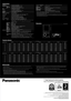 Page 6
Specifications
Dimensions
Power supplyPower consumptionDLP™ chip Panel size Display method PixelsLensLampScreen size
Brightness*1Contrast ratio*1ResolutionRGB input scanning frequency
Component signal
Video signal
Lens shift
Keystone correction range
Terminals DVI-D IN
 RGB1/YPBPR IN RGB2 IN VIDEO IN VIDEO OUT S-VIDEO IN LAN SERIAL IN SERIAL OUT REMOTE 1 IN REMOTE 1 OUT REMOTE 2 IN Optional board slot  With ET-MD77SD1 installed*3 With ET-MD77SD3 installed*3
 With ET-MD100SD4 installed
220–240 V AC...
