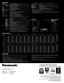 Page 6
Specifications
Dimensions
Power supplyPower consumptionDLP® chip Panel size Display method PixelsLensLampScreen size
Brightness*1Contrast ratio*1ResolutionRGB input scanning frequency
Component signal
Video signal
Lens shift
Keystone correction range
Terminals DVI-D IN
 RGB1/YPBPR IN RGB2 IN VIDEO IN VIDEO OUT S-VIDEO IN LAN SERIAL IN SERIAL OUT REMOTE 1 IN REMOTE 1 OUT REMOTE 2 IN Optional board slot With ET-MD77SD1 installed*3 With ET-MD77SD3 installed*3
 With ET-MD100SD4 installed
120–240 V AC 16–9A,...