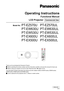 Page 1Operating Instructions
Functional Manual
LCD Projector  Commercial Use
Model No.PT-EZ570U   PT-EZ570UL
        PT-EW630U  PT-EW630UL
        PT-EW530U  PT-EW530UL
        PT-EX600U   PT-EX600UL
        PT-EX500U   PT-EX500UL
ENGLISH
KV4A
Thank you for purchasing this Panasonic Product.
Before operating this product, please read the instructions carefully, and save this manual for future use. J
Before using your projector, be sure to read “Read this first!” ( JÆ pages 2 to 9).
The information of these...