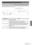 Page 37Powering ON/OFF
ENGLISH - 37
Basic Operation
ON(G)/STANDBY(R) indicator
The  indicator informs you the status of the power. Confirm the status of the  indicator before operating the projector.
0õ0æ0î0ñ
0ð0ï
/·0è/¸ 0Ð
0Á0ô0õ0â0ï0å0ã0ú /·0ó/¸0ç0ê0í0õ0æ0ó
0ô0é0ö0õ0õ0æ0ó 0í0â0î0ñ
Indicator statusStatus
No illumination or flashingThe power cord is unplugged.
REDLitThe power cord is plugged.
The projector is in stand-by mode, after the cooling is completed.
ORANGEFlashing
The projector is cooling down. The...