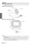 Page 20Getting Started
Setting up
ENGLISH - 20
JProjector location range
You can determine where to locate the screen and the projector by considering the lens shift possibilities. See 
“Positioning the image” on page 26.
QWhen the screen position is fixed
QWhen the projector position is fixed
NOTE:
• When the projector is located right in front of the screen and the Lens shift lever is centred, you will get the best quality of 
the projection image.
• When the Lens shift lever is at the vertical limit of the...