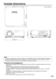 Page 103103
540 
(21.2)
29 
(1.1)
200 
(7.8)
530 (20.8)

Outside dimensions 
Trademark Acknowledgement
• Digital Light Processing, DLP, and Digital Micromirror Device, DMD are registered trademarks of the Texas
Instruments.
• VGA and XGA are trademarks of International Business Machines Corporation.
• S-VGA is a registered trademark of the Video Electronics Standards Association.
• Microsoft Windows is a registered trademark of the Microsoft Corporation (U.S.A.) in the U.S. and other
countries.
• Netscape and...