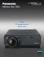 Page 1
The
Professional Solution

DLP™-Based SXGA+ Projector
PT-D7700 U/ U-K

PT-D7700U-K 
