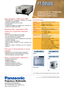 Page 2Haute luminosité : 7 000 Lumens ANSI
•Technologie DLPTM(Traitement numérique de l’image)
comprenant 3 imageurs DMDTM
• Ensemble optique de haute luminosité
• Contraste élevé
• Juxtaposition possible de 2 appareils pour atteindre une
puissance de 14 000 Lumens ANSI
Résolution XGA, compatibilité UXGA
compressé et traitement numérique
intégral
• Mise en forme de l’image de haute qualité
• U.F.C. (Convertisseur de Formats Universel)
• Correcteur de contours numérique
• Circuit permettant de restituer...