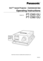 Page 1PROJECTORPOWERSYSTEM
SELECTORSTDRGBINPUT1
INPUT2
INPUT3BRIG
HTCONTRASTLE
N
S– +P
C
-
M
U
T
EON
SCREENNEXTID
 S
E
LE
C
TID ALL
1
2
345
678
90
M
E
N
UENTER
DLP™ based Projector   Commercial Use
Models No.PT-D9510U
PT-D9610U
Read these instructions completely before operating this unit. 
TQBJ0084
Operating Instructions
® 