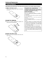 Page 16Controls and Features (cont.)
Installing Batteries
Install batteries in the remote control. If the remote control has started to work erratically, replace the batteries.
Open the back cover.Precautions for using batteries
While pushing on the back cover, slide it in the direction
of the arrow.
If batteries are used incorrectly, they may crack or
leak liquid. This could cause a fire, burn, malfunction,
or staining or damaging the surrounding.
Beware of the following:
Do not mix new and old batteries.
Do...