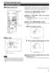 Page 41Operating the Main Menu (Cont.)
Adjusting Picture QualityRemote control unit
Adjust brightness, contrast, etc. so you have the desired screen.
Adjustment items (on the PICTURE menu) are different when video- related signals are input and when computer-related signals are input.
MENU/ENTER
buttonPress the MENU/ENTER button.
The main menu appears on the screen.
Select “PICTURE” with the cursorbutton 
or .
The selected item (displayed in text) is shown in magenta color
on the screen.
Press the MENU/ENTER...