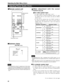 Page 42Operating the Main Menu (Cont.)
Adjusting Picture Quality (Cont.)
Remote control unit
MENU/ENTER
button
Cursor buttons
PAGE BACK button
Submenu items
[PICTURE menu]
The selected item is shown in magenta color. Items shown in gray color cannot be operated or set in the current mode.
Adjustment items (on the PICTURE menu) are different whenAV signals are input and when computer-related signals are
input.
Make adjustment with the cursor
button  or .
For video system input
To adjust multiple items, repeat...