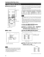 Page 48Operating the Main Menu (Cont.)
Changing (Setting) the Source
Remote control unit
MENU/ENTER
button
Normally, use the source setting in AUTO. If use in AUTO is unstable
such as color not appearing, the screen image is disturbed or
intermitted, then set to the dedicated source (forced mode) in
accordance with the input signal.
When shipped from the factory, the source settings are as follows:
Input mode Factory setting
Input modeFactory setting
VIDEO NTSC COMPUTER 1 AUTO
Y/C NTSC
COMPUTER 2AUTO
Y, P...