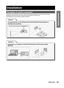 Page 19ENGLISH – 19
Getting Started
Examples of system expansion
The projector is provided with a number of terminals and optional accessories to enable various system 
expansions. Both input and output are provided to all terminals on the main unit.
The following are some examples of system expansion:
Installation
System 1
The optional high- or low-ceiling mount bracket flexibly fits the projector in 
individual site conditions.
System 2
Connection to a computer via the DVI-D IN terminal or DVI-D input module...