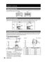 Page 2020– ENGLISH
Adjusting the feet
The four adjustable feet mounted at the bottom of the projector are level-adjustable (0 mm–15 mm) which can be 
used when the floor surface is not horizontal.
Projection scheme
This projector can use any of the four projection schemes. Select the most suitable scheme to the situation of your 
location. Use the OPTION menu on the menu screen to choose the desired projection scheme. (
p. 76)
Installation geometry
When planning the projector and screen geometry, refer to the...