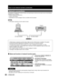 Page 8686– ENGLISH
Network connections
The projector is equipped with network functions, and web browser controls can be used to carry out the following 
operations from a computer.
Projector settings and adjustments
Projector status display
Transmission of E-mail messages if there is a problem with the projector
Note
A LAN cable is required to use the network function.
Name and function of network function parts
Attention
If the LAN terminal is touched by electrostatically charged hands (or body), failure may...