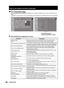 Page 9090– ENGLISH
Error information page
When is displayed on the status information screen, click it to display the error 
details.
Depending on the nature of the error, the projector may be placed in the standby mode for its own protection.
When [FAILED] has appeared for an item
v
•
”
OK: Normal operation
FAILED: Occurrence of troubleOK: Normal operation
FAILED: Occurrence of trouble
Parameter Description
MAIN CPU BUS Trouble has occurred in the microcomputer circuitry. Consult your dealer.
FAN Trouble has...