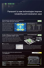 Page 3Panasonic's new technologies improve
reliability and installation ease
Minimal downtime, high efficiency, and a bright picture.
MULTI-LAMP OPTICAL SYSTEM
With Panasonic's original four lamp 
system, the PT-DW10000E generates 
10,000-lumen brightness. If one 
lamp burns out during operation, the 
remaining lamps provide plenty of 
light to continue projecting. A lamp 
relay mode is also included. 
Extended, continuous operation is 
possible by lamp mode selection.
Provides 2,000 hours of use...