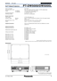 Page 3
3
PTDW5000/DW5000LDLP™Based Projectors SPEC FIL E
Power cord length: 3.0 m (9.9´)
Dimensions (W x H x D):  530 x 167 x 429 mm (207/8˝ x 69/16˝ x 167/8˝) (without le\
ns)
Weight: PTDW5000 14.5 kg (32.0 lbs) (with supplied lens)
PTDW5000L 13.7 kg (30.2 lbs) (without lens)
Operating temperature: 0°–45°C (32°–113°F) 
Operating humidity: 20%–80% (no condensation)
Remote Control Unit
Power supply:  3 V DC (AAA battery x 2)
Operation range*:  Wireless:  Approx. 7 m when operated from directly in front of the...
