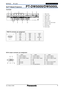 Page 4
4
PTDW5000/DW5000LDLP™Based Projectors SPEC FIL E
As of March 2006
TENTATIVE
Terminals
RGB IN connector pin assignment
1 Video input
2 SVideo input
3 RGB 1 input
4 RGB 2 Input
5 DVID input
6 LAN connector
7 Remote 1 input and output
8 Remote 2 input
9 Serial input
10 Serial output
n o. signal
6 GND
7 GND
8 GND
9NC
10 GND n
o. signal
11 GND
12 NC
13 HD/SYNC
14 VD
15 NC
n
o. signal
1 R/P
R
2 G/Y
3 B/P
B
4NC
5 GND
123 456
7 8910
DVID output connector pin assignment
no.signal
1 T, M, D, S data 2
2 T, M, D,...