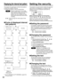 Page 3636
Displaying the internal test pattern
The projector has eight types of internal test patterns
to check the condition of the set.
To display test patterns, follow the steps below.The projector’s security function enables the password
input screen to be displayed or a company’s URL
address to be set and displayed underneath the
projected images.
: Search through the various types of test
patterns
Cycle of displayed internal
test patterns
• Results of adjustment on the image,
picture quality, position,...