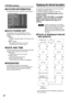 Page 4040
OPTION2 settingsDisplaying the internal test pattern
SYSTEM INFORMATION
The projector’s system information can be viewed.
SYSTEM INFORMATION
MAIN VERSION
NETWORK VERSION
PROJECTOR RUNTIME
LAMP1 LOW
             HIGH
             TOTAL
LAMP2 LOW
             HIGH
LAMP1 ON              TOTAL
RETURN LAMP2 ON1.00.00
1.00      300h
100h
200h
300h
100h
200h
300h
20
20
AUTO POWER OFF
The projector can be automatically set to the
standby mode if no signals are input for the set
duration.
DISABLE: 
This is the...