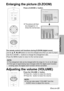 Page 29ENGLISH-29
Useful functions
BThe picture will then
be enlarged to 1.5
times the normal size.
The remote control unit functions during D.ZOOM (digital zoom)
Use the F,G,IandHbuttons to move the enlarged area which you want to project.
Use the D.ZOOM +/- buttons to change the enlargement ratio.
Press the MENU button to return to the normal screen.
[
Enlarging the picture (D.ZOOM)
Adjusting the volume (VOLUME)
Press a D.ZOOM +/- button.
Press the VOLUME +/- button.
BPress the + button to raise the volume....