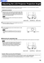 Page 1515
3Turn the adjustable legs by hand in either direction to make
fine adjustments.
•The legs can be extended by up to 52 mm. If you try to
extend them any further than this, they will merely spin
freely.
1Lift the front of the LCD Projector to the desired angle. While
holding it in place, press the 2 adjuster buttons located under
the right and left sides of the projector. When the buttons are
pressed, the left and right adjustable legs will drop down until
they reach the setting-up surface.
•Do not...