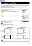 Page 2323
Setting the Screen Type
This LCD Projector is compatible with wide screen (16:9 ratio). If a wide screen is used and you set the screen type to
16:9 in order to project a wide (16:9) picture to fill the entire screen, pictures are correctly projected within the screen
when projecting older (normal) 4:3 ratio pictures.
Please follow the instructions below to set the screen type.
The procedure and on-screen displays below are based on S-Video/Video as the input signal. (See page 17.)
16:9 (Wide)...